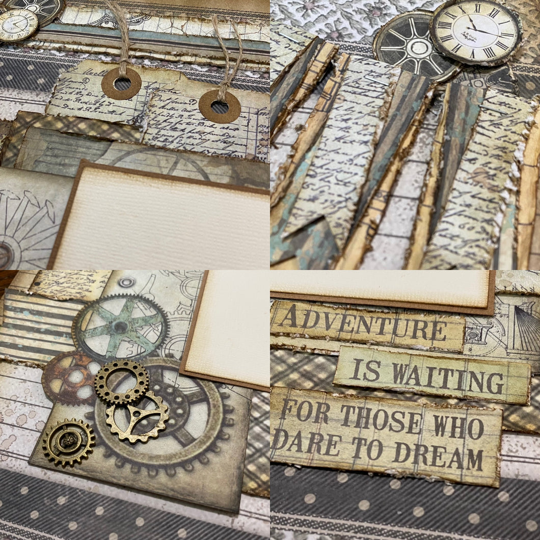 Adventure is Waiting scrapbook page kit