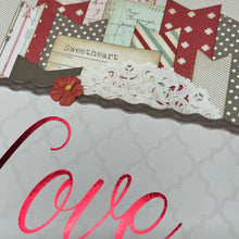 Load image into Gallery viewer, Love is All You Need scrapbook page kit