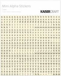 Kaisercraft Letter stickers