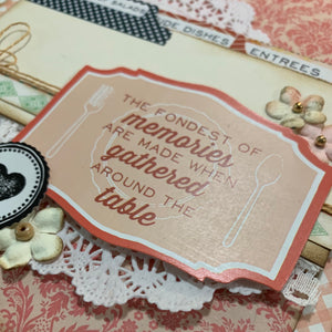 Gathered Around the Table Scrapbook Page Kit