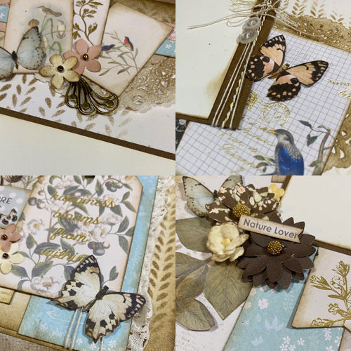Nature Lover / Just Bloom scrapbook page kit