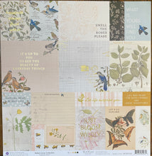 Load image into Gallery viewer, Nature Lover / Just Bloom scrapbook page kit