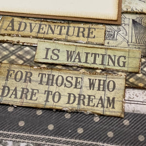 Adventure is Waiting scrapbook page kit